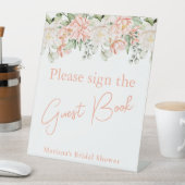Signe De Table Fête des mariées florale Pêche table du livre d'in (In SItu)