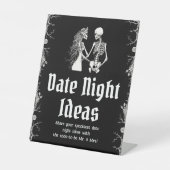 Signe De Table Fête des mariées gothique d'Halloween Date Idées d (Recto)