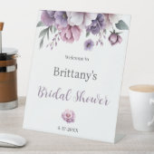 Signe De Table Fête des mariées Lavender Aquarelle Florale (In SItu)