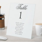 Signe De Table Fête des mariées Pearl & Prosecco Black Bow (In SItu)