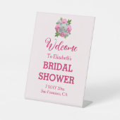 Signe De Table Fête des mariées Peony Bouquet (Recto)