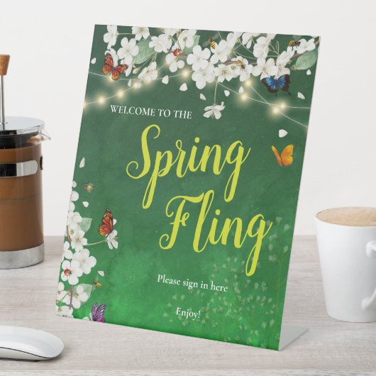 Signe De Table Fête du jardin de Spring Fling (In SItu)