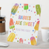 Signe De Table Fête estivale Popsicle baby shower Ice Cream (In SItu)