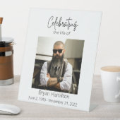 Signe De Table Fête funéraire simple de la vie (In SItu)