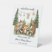 Signe De Table Fête Prénatale des Animaux de la Forêt (Recto)