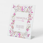 Signe De Table Fête Prénuptiale au Bar Mimosa Rose Rubis Pastel C (Recto)