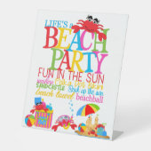 Signe De Table Fête sur la plage (Recto)