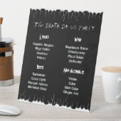 Signe De Table Feu noir et blanc (In SItu)