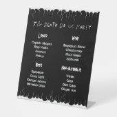 Signe De Table Feu noir et blanc (Recto)