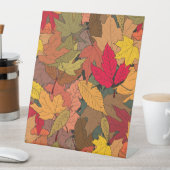 Signe De Table Feuilles d'automne colorées (In SItu)