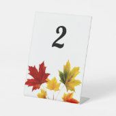 Signe De Table Feuilles d'érable vintage (Recto)
