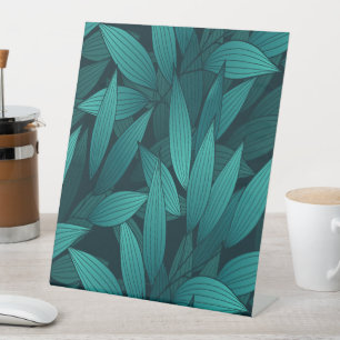 Signe De Table Feuilles tropicaux rayonnants