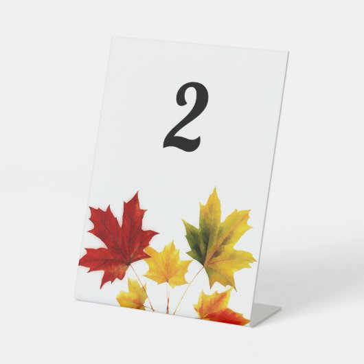 Signe De Table Feuilles vintages (Recto)
