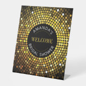 Signe De Table Feux circulaires chatoyantes Bienvenue ou informat (Recto)