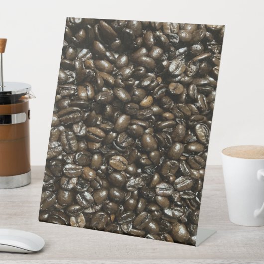 Signe De Table Fèves de café (In SItu)