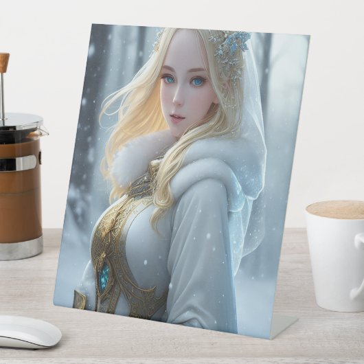 Signe De Table Fier partisan des jours de neige (In SItu)