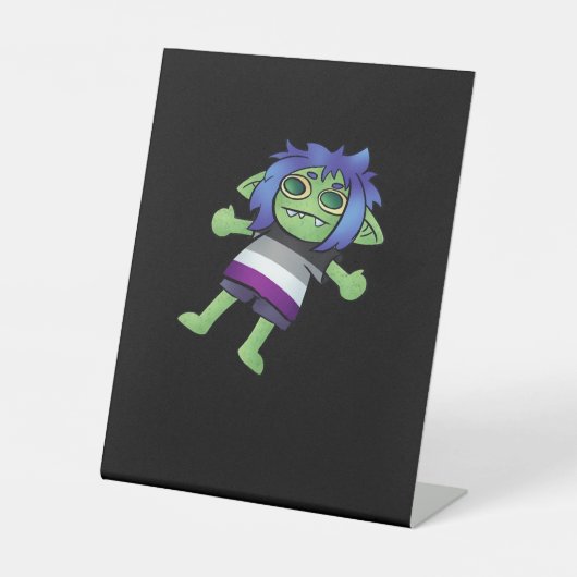 Signe De Table Fierté asexuée Goblincore Gobelin Classique (Recto)