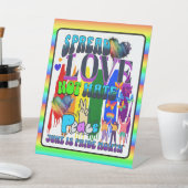 Signe De Table fierté | L'Amour Répandu Pas La Haine (In SItu)