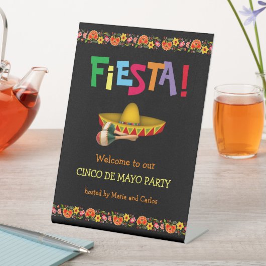 Signe De Table Fiesta ou Cinco de Mayo Party (personnalisable) (In SItu)