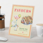 Signe De Table Fiesta Tacos Tequila Baby shower privilégie le Mer (In SItu)