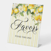 Signe De Table Filière de citron Méditerranée Faveurs estivales (Recto)