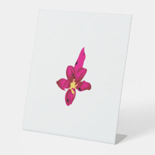 Signe De Table Fille Design, Or Léger, Rouge Purplish