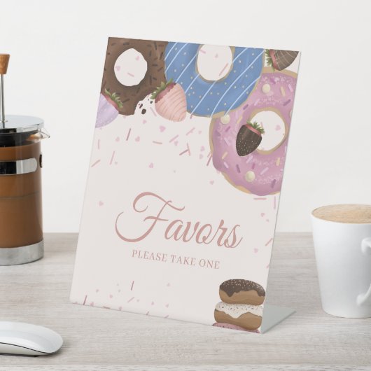 Signe De Table Filles Sweet Donut Pastel Faveurs Anniversaire (In SItu)