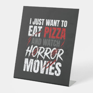 Signe De Table Films d'horreur Pizza Halloween Design_1