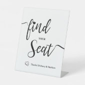Signe De Table Find Your Seat Minimalist Wedding (Recto)