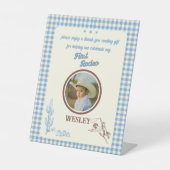 Signe De Table First Rodeo Western Cowboy Party Favor (Recto)
