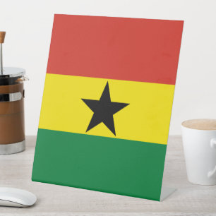 Signe De Table Flag du Ghana