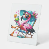 Signe De Table Flamant rose cool (Recto)