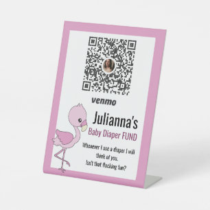 Signe De Table Flamant rose fille Idées baby showers