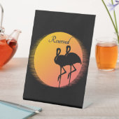 Signe De Table Flamants roses Sunset réservés (In SItu)