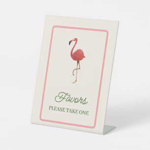 Signe De Table Flamingo Tropiques Décoration de Plage de Mariage