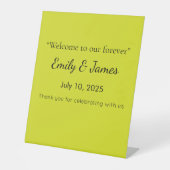 Signe De Table Flat Yellow Background – Back-to-School Texture (Recto)