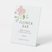 Signe De Table Fleur blanche | Table de mariage Flower Bar  (Recto)
