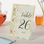 Signe De Table Fleur de narcisse moderne personnalisée avec cadre (In SItu)