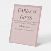 Signe De Table Fleur de Satin Cartes et Cadeaux (Recto)