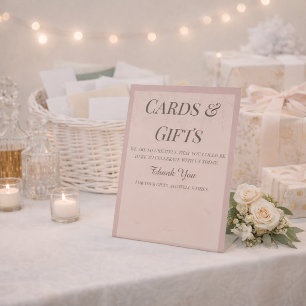 Signe De Table Fleur de Satin Cartes et Cadeaux