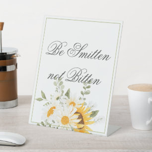 Signe De Table Fleur de soleil et marguerite florale - Ne pas êtr