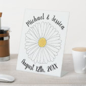 Signe De Table Fleur Jardin Floral Jaune Blanc (In SItu)