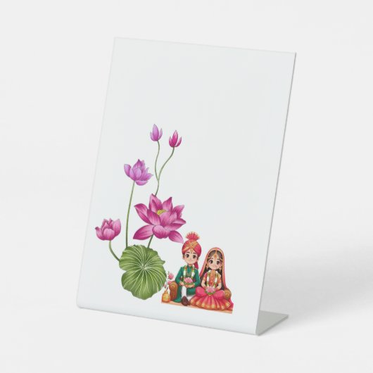 Signe De Table Fleur Lotus (Recto)