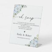 Signe De Table Fleur Romantique Bleu Clair (Recto)