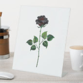 Signe De Table Fleur rose noire (In SItu)