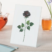Signe De Table Fleur rose noire (In SItu)