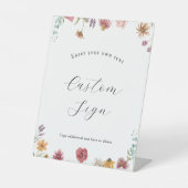 Signe De Table Fleur sauvage dans la fleur signature texte person (Recto)