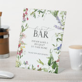 Signe De Table Fleur sauvage d'été Aquarelle douche Bouquet Bar (In SItu)