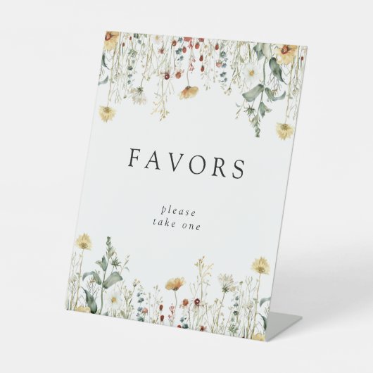 Signe De Table Fleur sauvage d'été favoris (Recto)