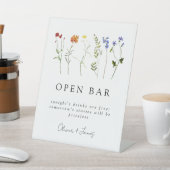 Signe De Table Fleur sauvage LGBTQ Gay pride Floral Mariage Open  (In SItu)